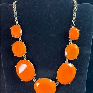 Tasha Vintage 90’s Orange Gemstone Necklace